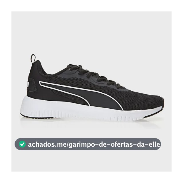 Tênis Esportivo Masculino Flyer Flex Bdp Puma Puma Black-puma White Liso 41 Br