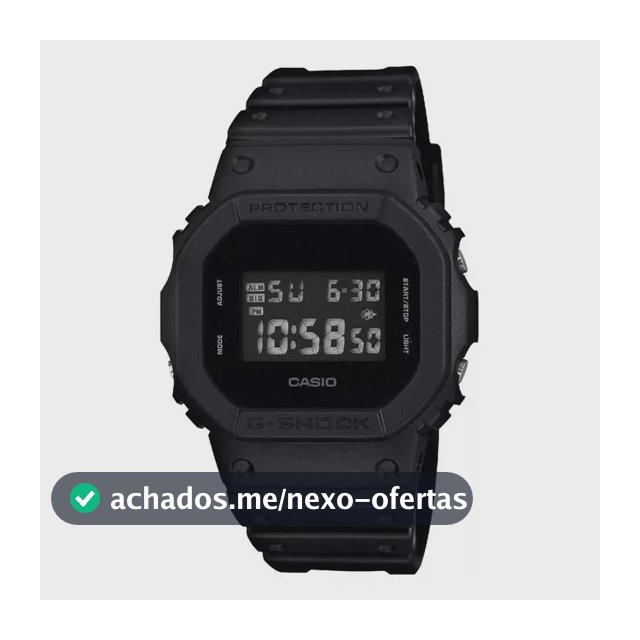Relógio Casio Masculino G-shock Digital Preto Dw-5600bb-1dr Preto