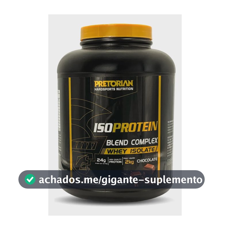 Whey Protein Isolado Iso Protein Blend Complex 2kg Pretorian Sabor Chocolate