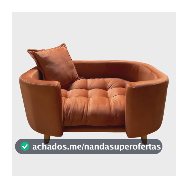 Sofá Conforto Caminha Pet Luxo Em Sued Premium Terracota