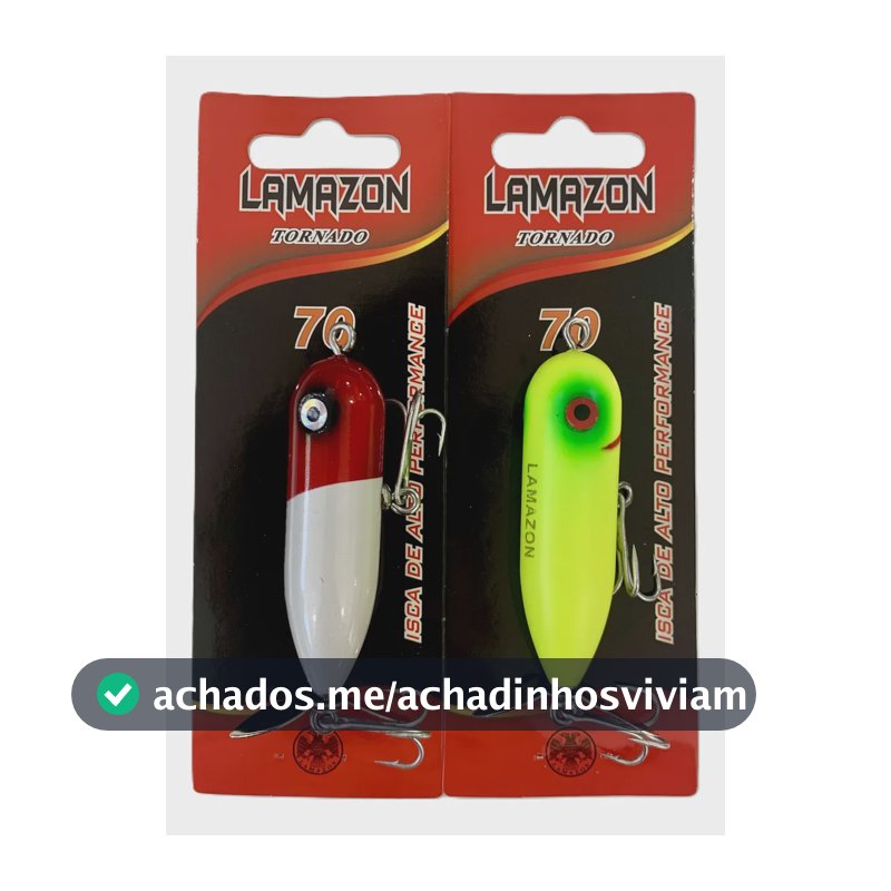 Kit 2 Isca Artificial Lamazon Superficie C/ Helice 7cm 10g Igual A Foto