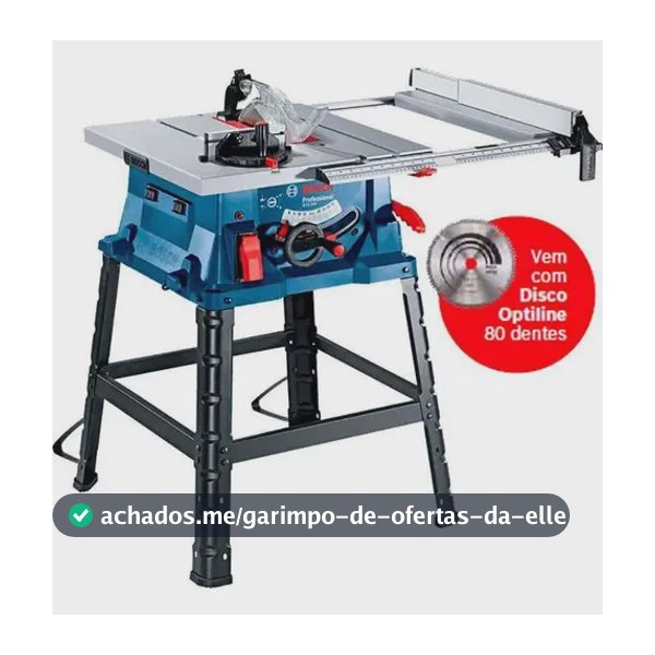 Serra Circular Mesa 10 Pol 1800w Professional Gts 254 Bosch
