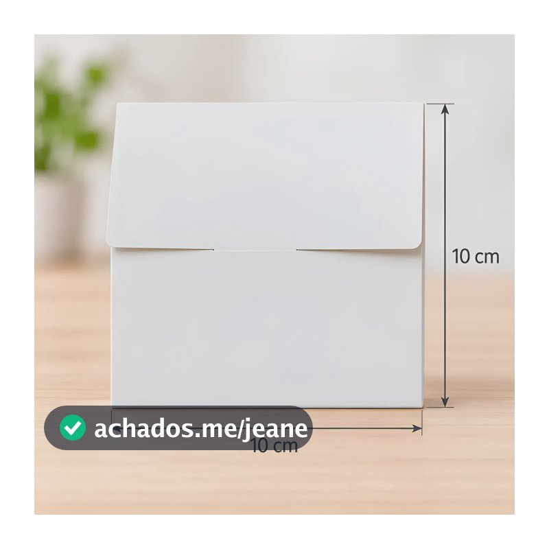 Kit 50 Caixas Brancas Para Azulejos 10x10 Decorado Presente 15x15