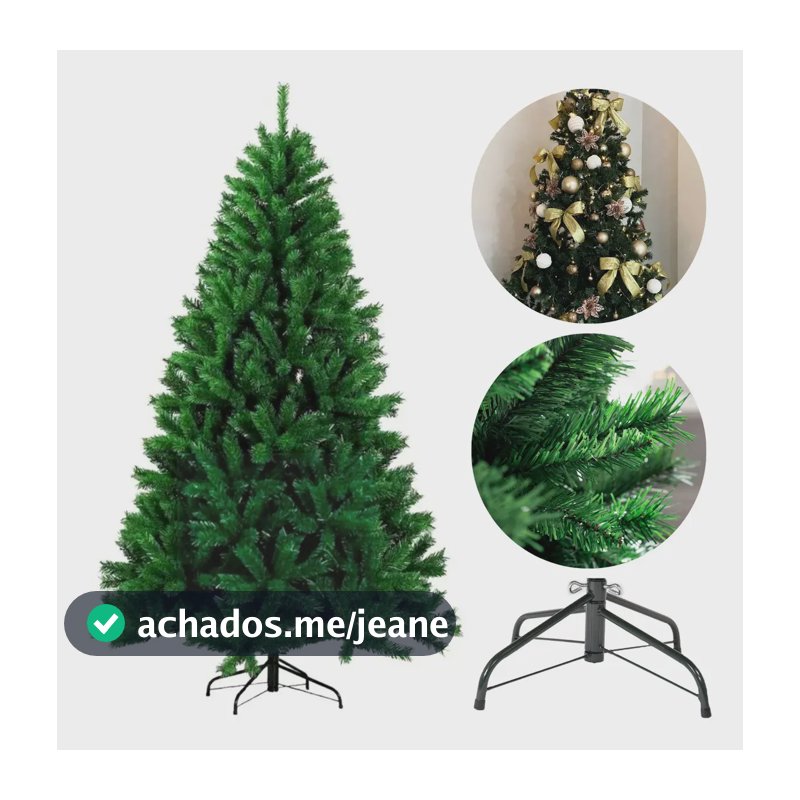 Arvore De Natal Pinheiro Luxo Gigante 210cm Bem Cheia 2,10m Premium D'presentes