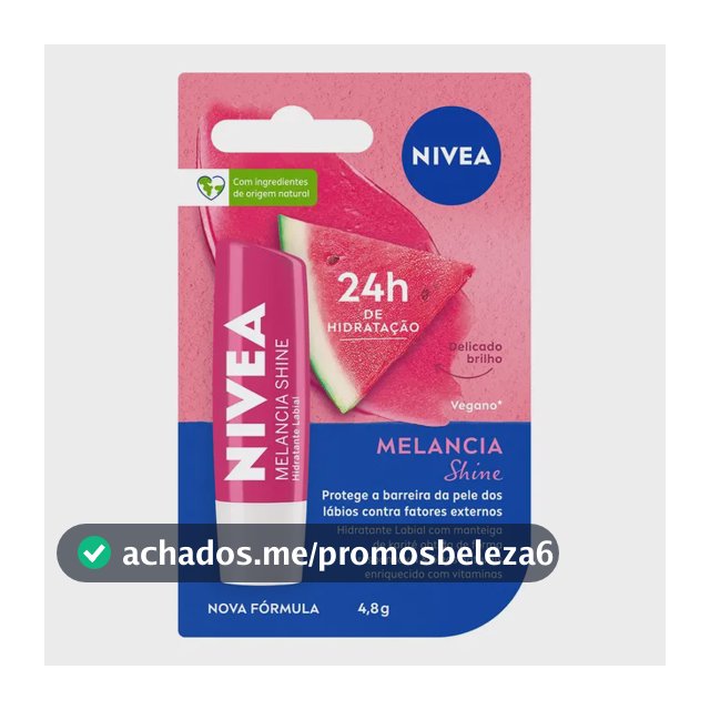 Hidratante Labial Melancia Shine 4,8g Nivea