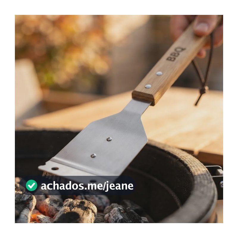 Escova Limpar Grelha Churrasqueira Aço Inox Com Raspador