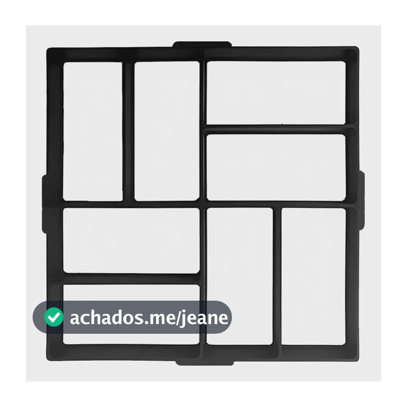 Forma Molde Concreto Tijolinho Calçada Bloco Pedras Jardim