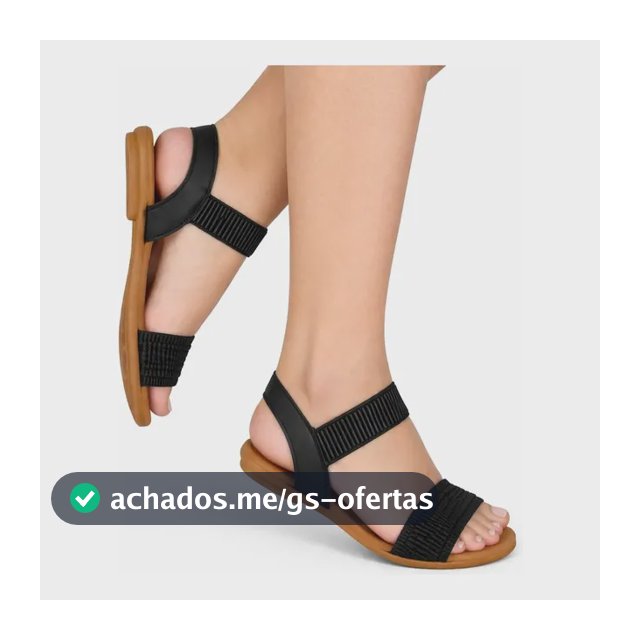 Sandalia Rasteira Feminina Confort Elástico Anatômica Plus 1