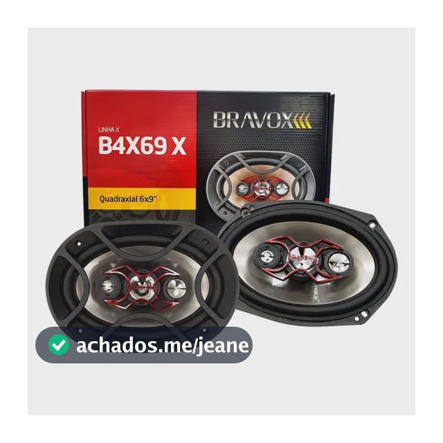 Alto Falante 6x9 Polegadas Bravox 140w Rms B4X69-X Quadriaxial