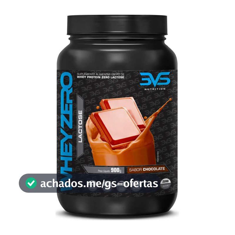 Whey Zero Lactose 900g Sabor: Chocolate - Fórmula Exclusiva com 21g De Proteína Por Dose