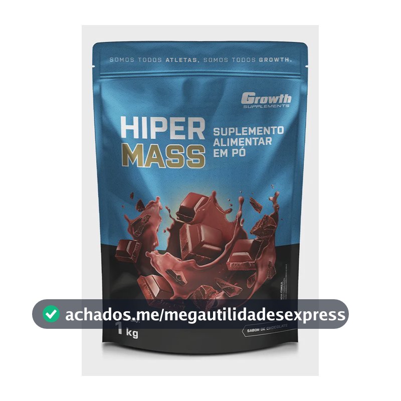 Hiper Mass 1kg Growth Supplements - Sabor Chocolate