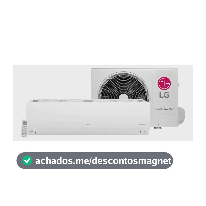 Split hi wall inverter LG dual compact R-32 12000 btu/h frio
