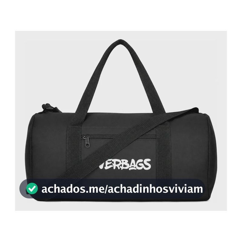 Mala Streetbag Treino Bolsa Academia Fitness Multiuso Estilo Esportiva Preta