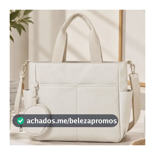 Bolsa Feminina Transversal Náilon Impermeável Trabalho