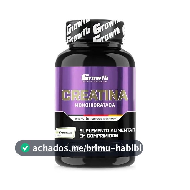 Creatina Growth Supplements em comprimidos Sem sabor de 120 un