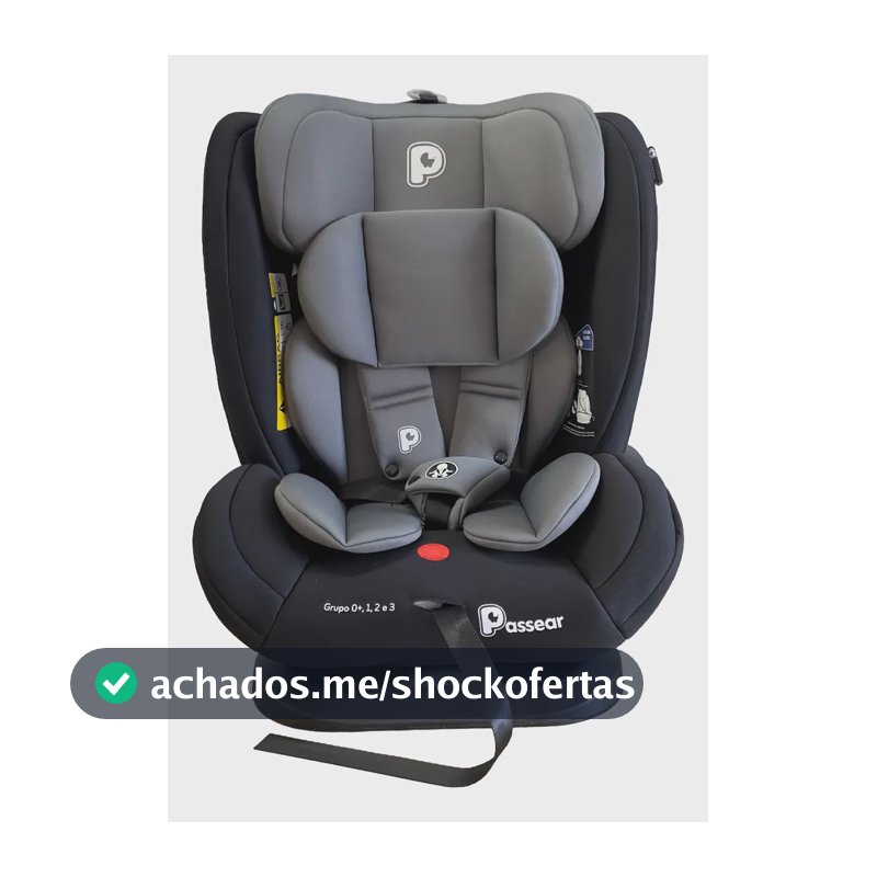 Cadeirinha Reclinável Zaya Grupo 0 Á 36kg Cinza Passear Preto Com Cinza