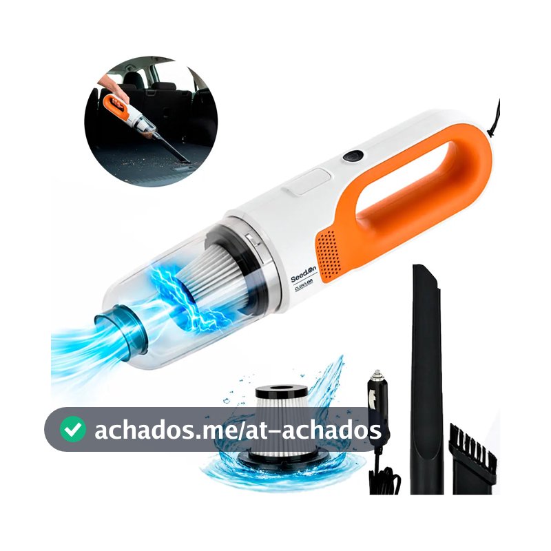 Aspirador De Pó Automotivo Portátil Potente 180w Com Filtro Hepa E Cabo De 4,0m Para Carro Caminhão Caminhonete