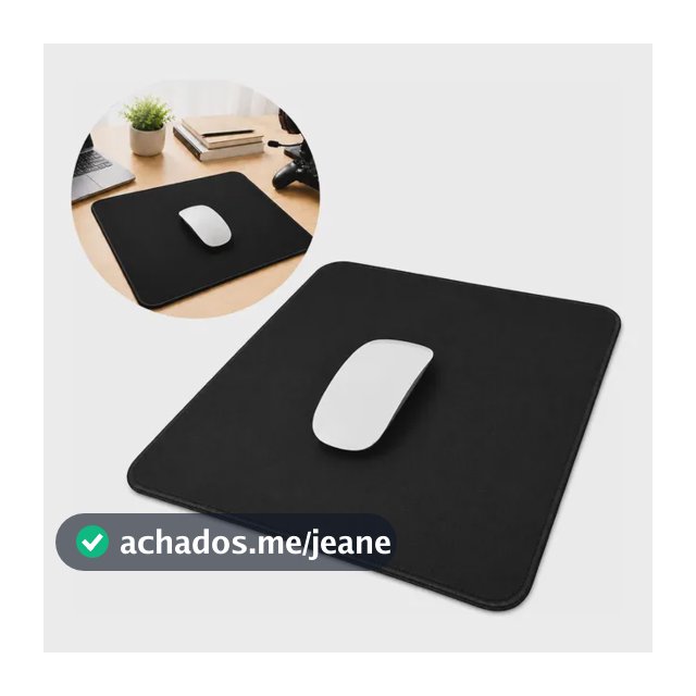 Mouse Pad Gamer Preto Liso Sem Estampa Pronta Entrega
