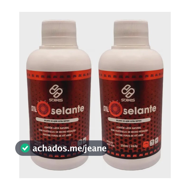 Selante Solifes Bike Oil Pneu Tubeless Líquido 500ml Rápido