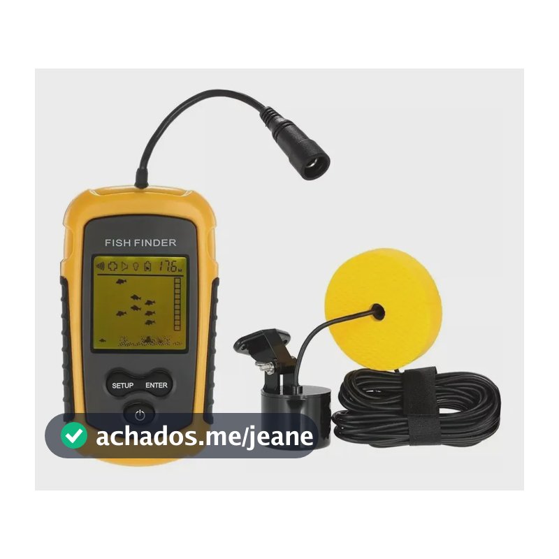 Localizador P/ Peixe Sonar Portátil Com Sonda Para Pesca