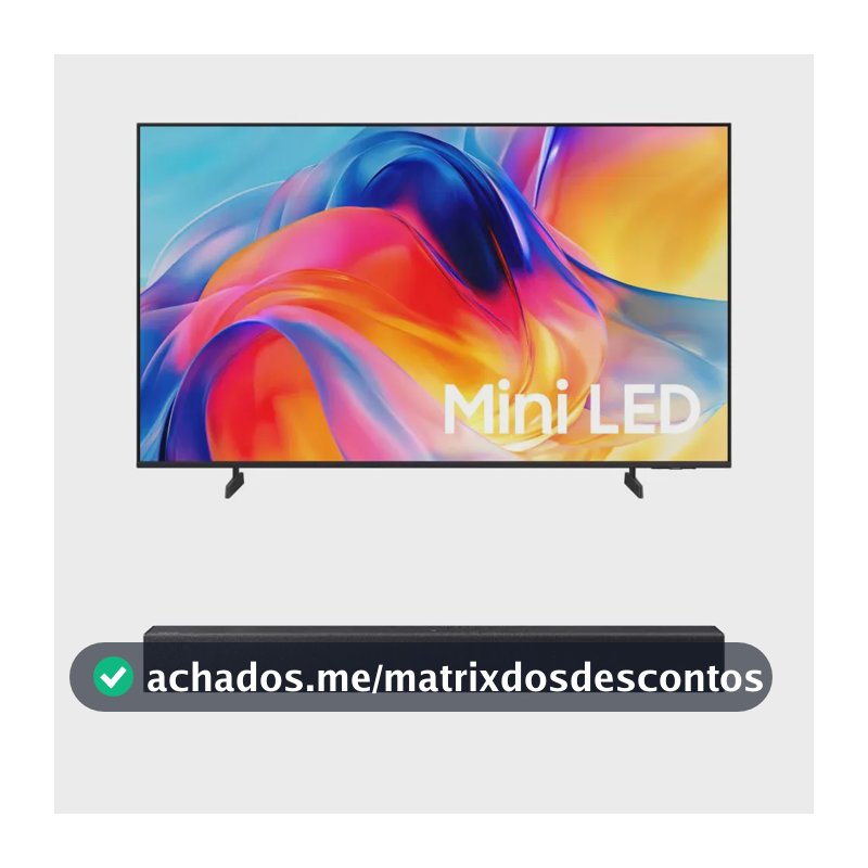Samsung Smart Tv 55 Miniled 4k M75h + Soundbar Samsung Hw-b400f