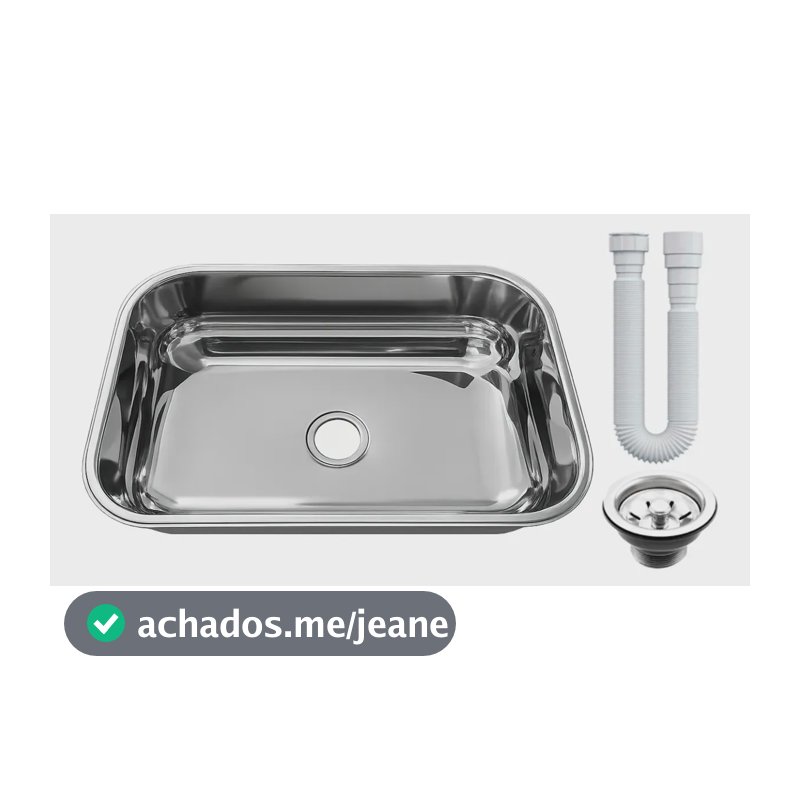 Cuba As Pia Inox 430 Cozinha N°2 56x34x17 Extra Funda Prateado