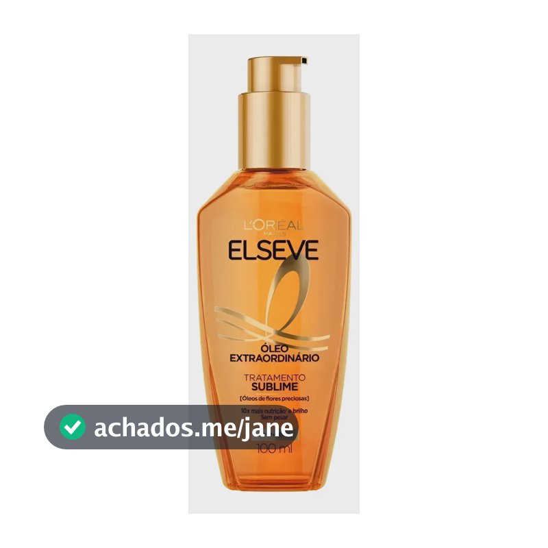 L'Oréal Paris Elseve Óleo Extraordinário 100ml - Leave In Anti Frizz Protetor Térmico Tratamento Reconstrutor Para Todos Os Tipos De Cabelo