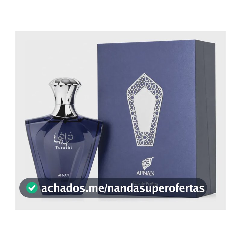 PERFUME ARABE AFNAN TURATHI BLUE EDP 90ML