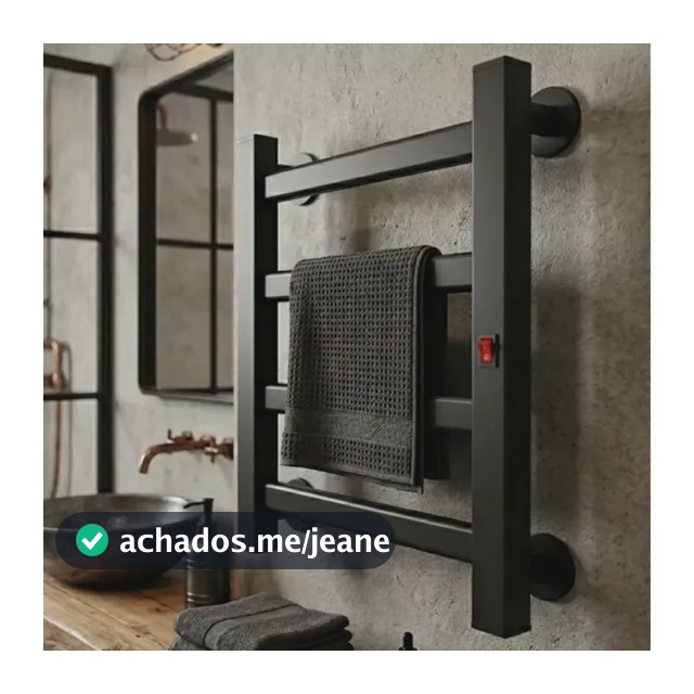 Toalheiro Itaquá Resistencias Térmico Elétrico preto