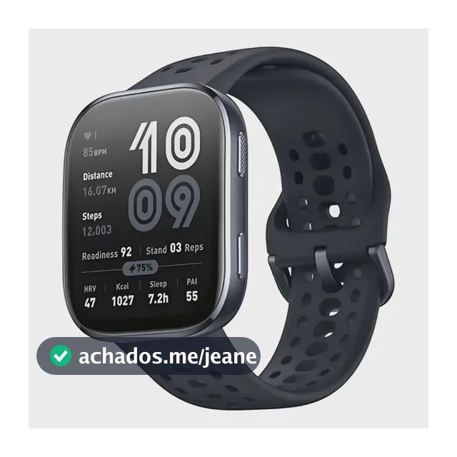 Smartwatch Amazfit Bip 6 Global com GPS, Alexa e Tela AMOLED 1.97"