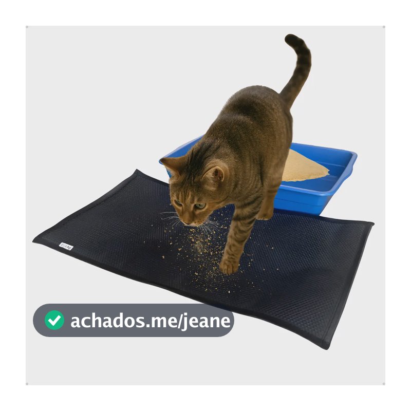 Tapete Higiênico Coletor Sanitário Gatos Sujeira Areia 60x35