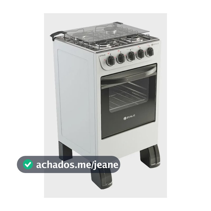 Fogão 4 Bocas New Sirius Braslar Branco
