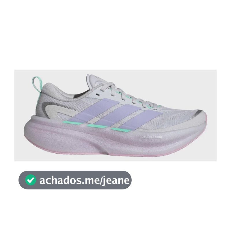 Tênis Feminino Supernova Glide adidas Cinza Liso 37 Br