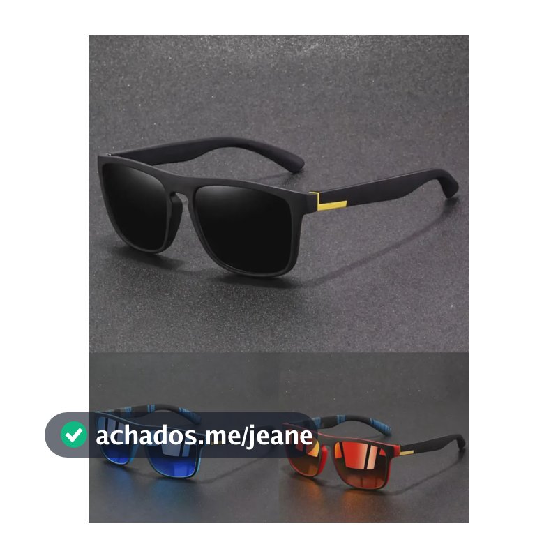 Oculos Polarizado Masculino De Sol Esportivo Pesca Uv400 Top Preto