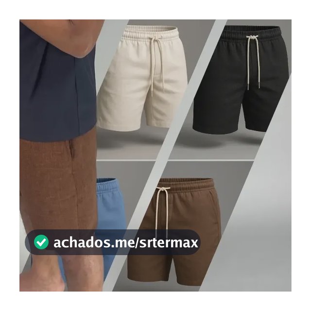 Shorts Linho Masculino Premium Bermuda Mauricinho Praia