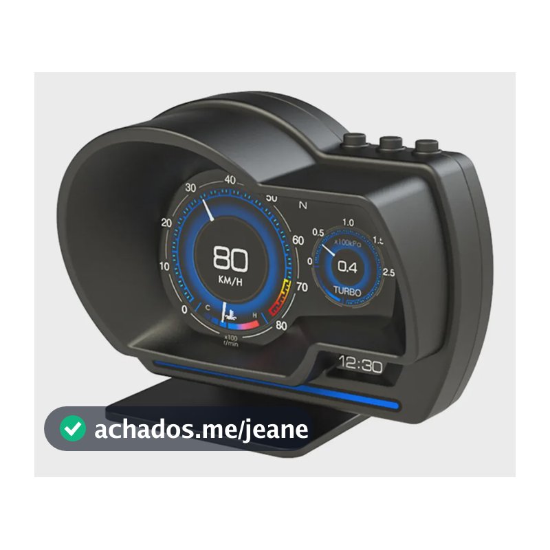 Computador De Bordo Digital P6 Display Hud Obd2 Automotivo