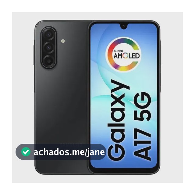 Celular Samsung Galaxy A17 5G Com IA, 128gb, 4gb Ram, Câm De 50mp, Tela De 6.7", Nfc, Ip54 - Preto