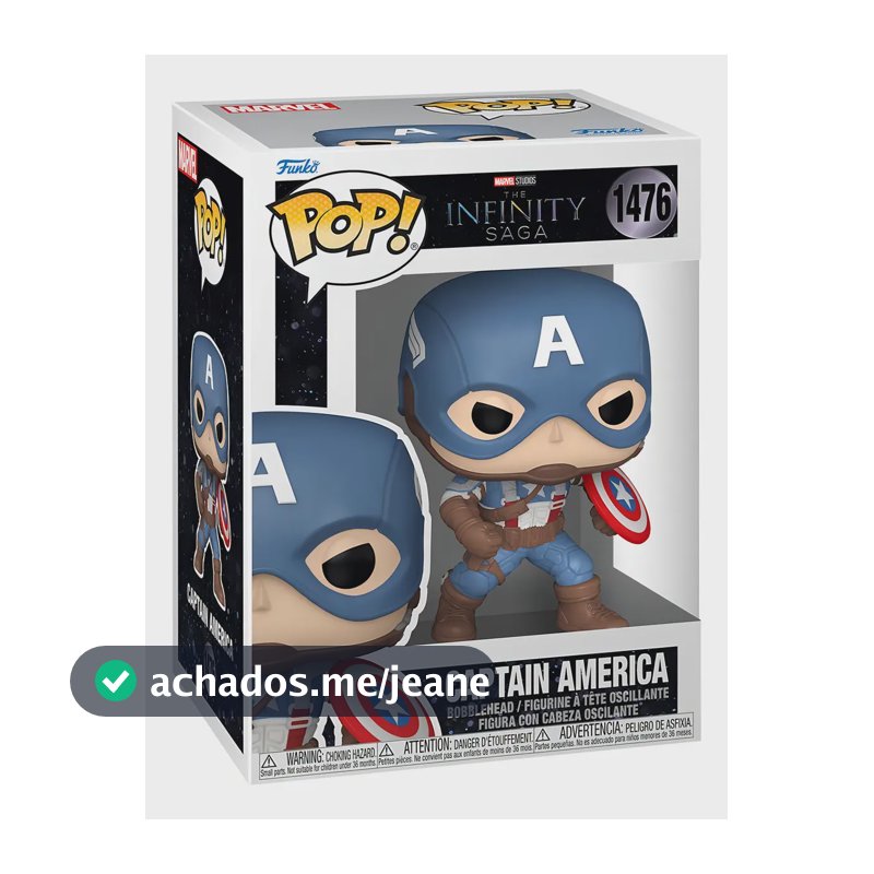 Funko Pop! Marvel The Infinity Saga Capitão América #1476