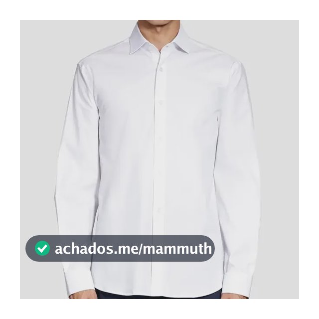 Camisa Aramis Slim Tricoline Algodão Manga Longa Branco