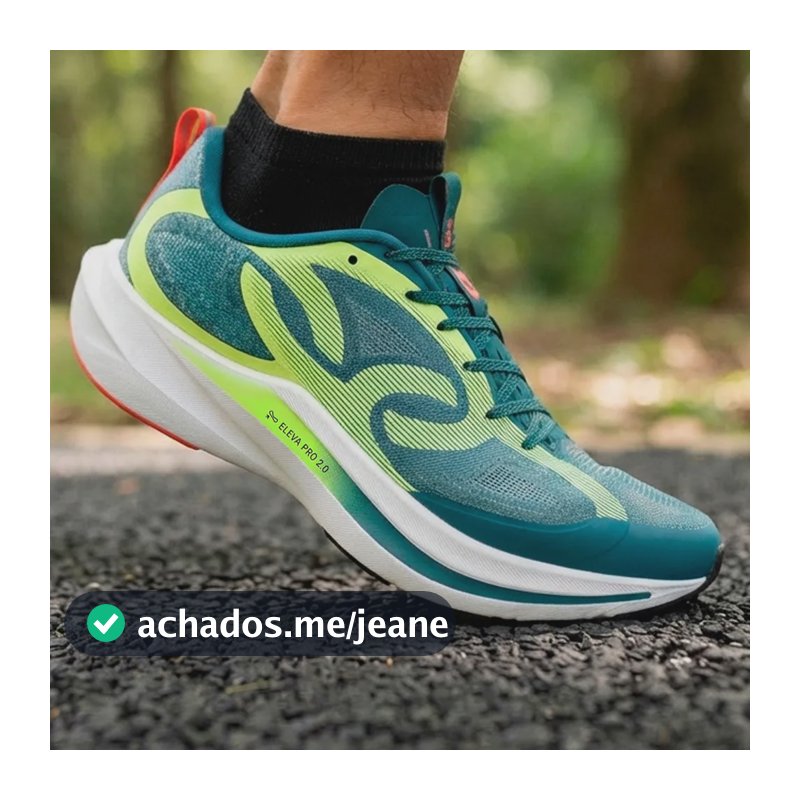 Tênis De Corrida Olympikus Corre Vento 3 Masculino Verde/branco Geométrico 40 Br