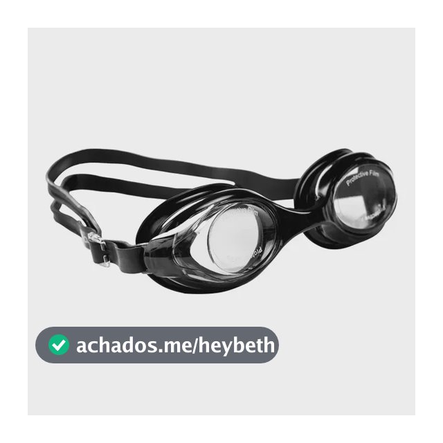 Óculos De Natação Piscina Essential Preto Ajustável Vollo