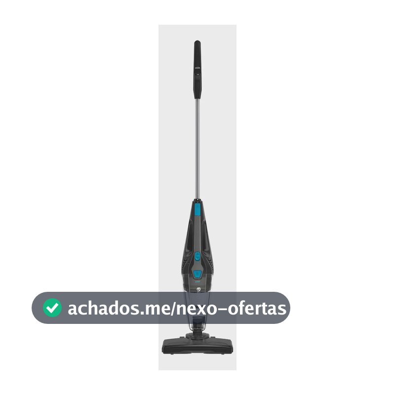 Aspirador de Pó Vertical Midea, 1350W, 2 em 1, cabo de 5M, Preto e Azul