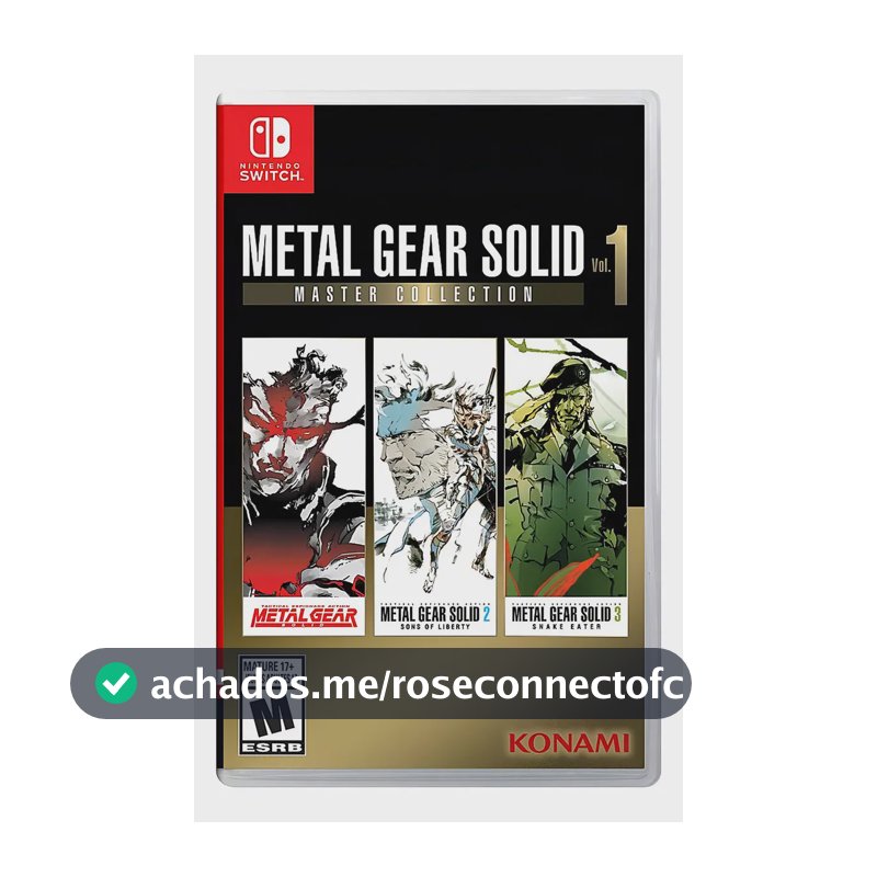 Metal Gear Solid Master Collection Vol 1 Nintendo Switch Físico Konami