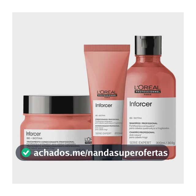 Kit Inforcer Shampoo, Condicionador E Máscara - L'oréal
