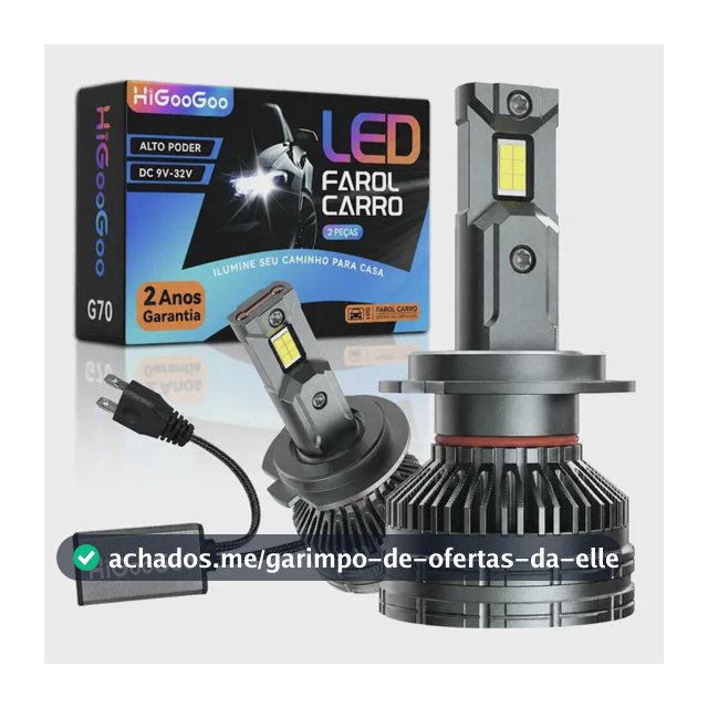 Higoogoo G70 Par Farol Carro Led H4 H1 H7 H11 Hb3 Hb4 H3 H27