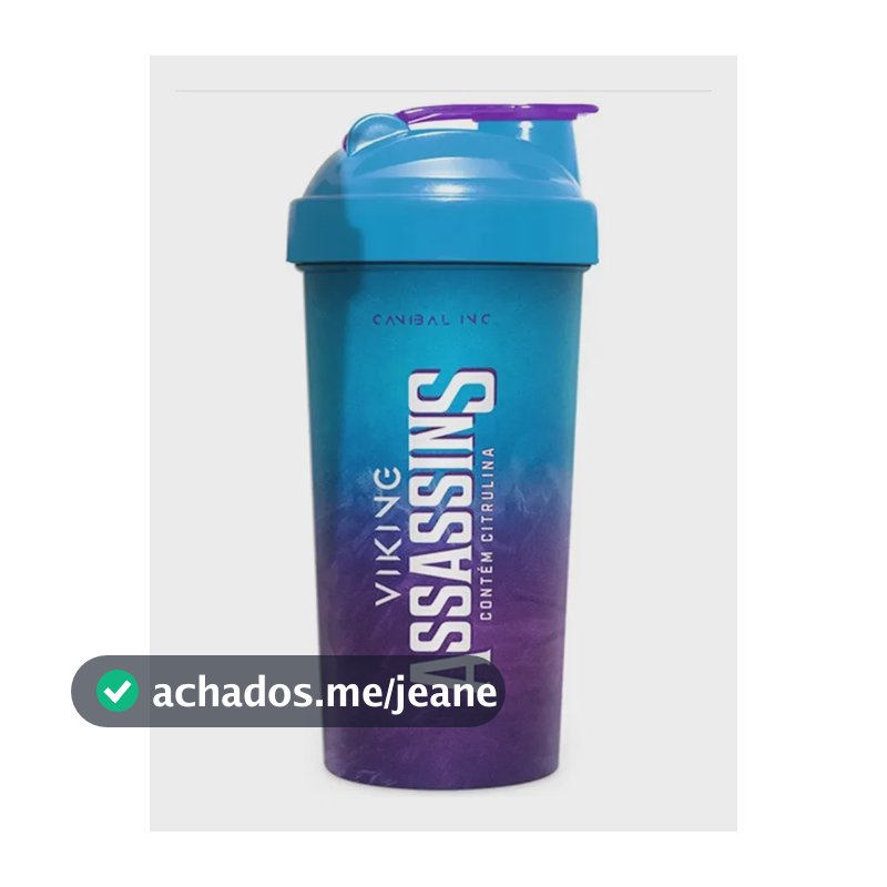 Coqueteleira Canibal de Plástico 600ml com Vedação Hermética