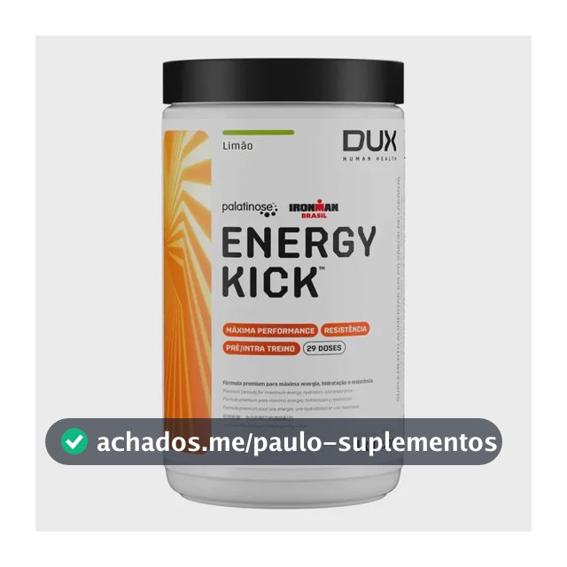 DUX HUMAN HEALTH Energy Kick Pré Treino Limão 1kg