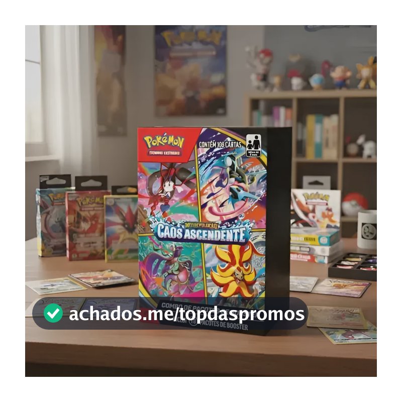 Cartas Pokémon Booster Box Tcg Coleção Caos Ascendentes Poké Português