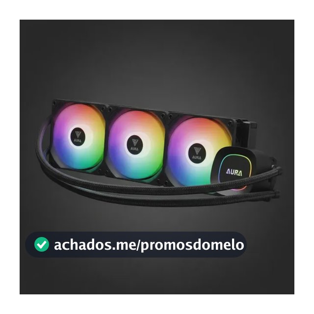 Water Cooler Gamdias Aura Gl360 Lite Preto Argb Am5 Lga 1851