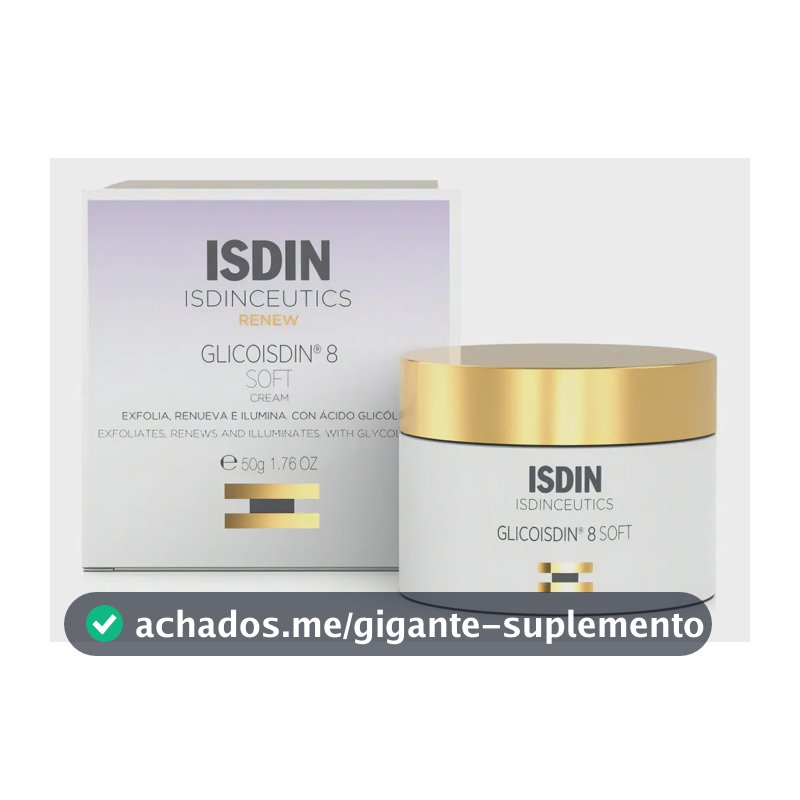 Creme Facial Ácido Glicólico Isdinceutics Glicoisdin 8 50g Todo Tipo De Pele